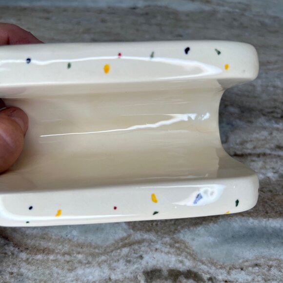 Young’s 1996 Hand-Painted Ceramic Napkin Holder With Grapes & Cherry Design - Picture 5 of 10